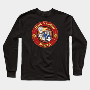 Hook N Ladder Pizza (Front Print) Long Sleeve T-Shirt